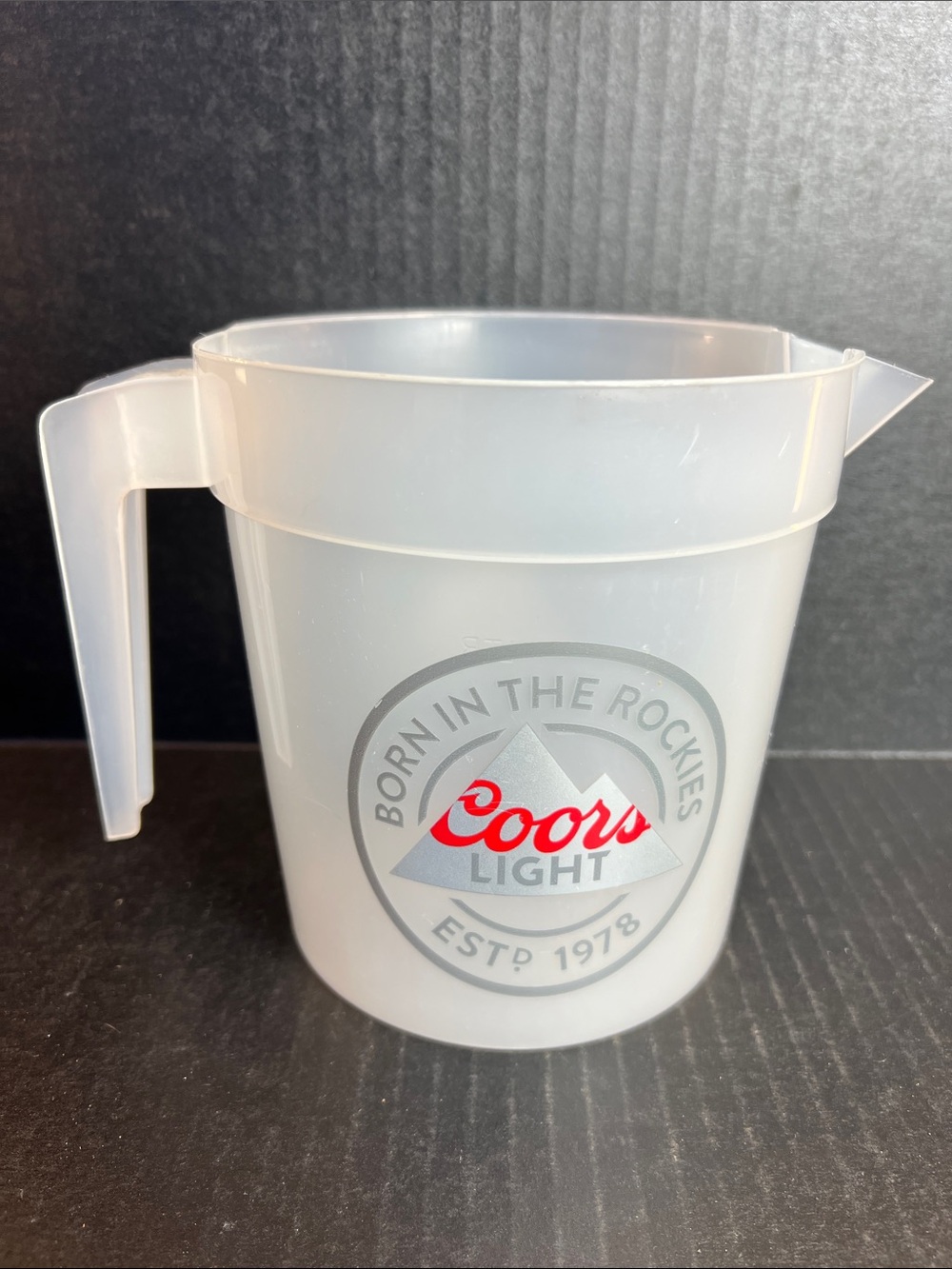 White Plastic Pitcher - Lightweight Beverage Server